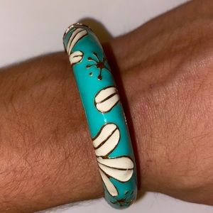 Teal bracelet with detailing